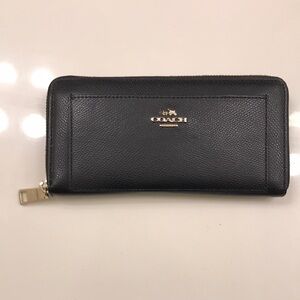 Coach Black Leather Wallet